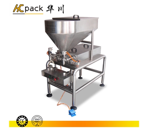 雙頭半自動柱（zhù）塞式（醬料）灌裝機（jī）